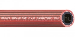 Saldaform bordázott gázhegesztő tömlő acetilénhez és védőgázokhoz