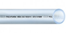 Polyform víztiszta PVC tömlő, alapcső