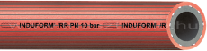Induform hosszában bordázott, piros, ipari víztömlő 10 bar