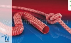 Duplafalú Hőálló szilikon elszívótömlő, 250°C-ig, ipari alkalmazásra
